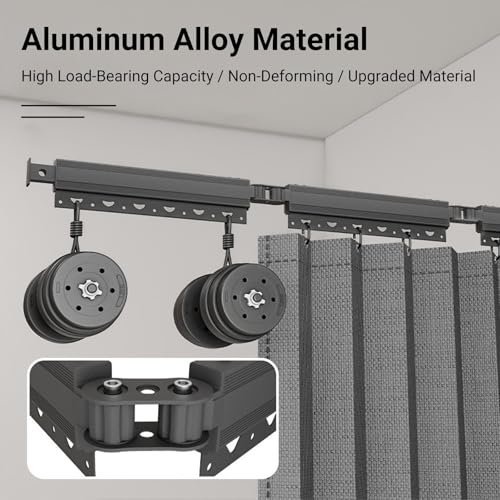 Barra de cortina de ducha de aluminio ajustable, montaje en pared plegable, impermeable, sin taladros, diseño de ahorro de espacio para baños pequeños, RV, hotel, fácil instalación