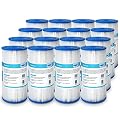 Membrane Solutions 50 Micron Pleated Water Filter Home 10"x4.5" Whole House Heavy Duty Sediment Replacement Cartridge Compatible with ECP10-1,ECP20-BB,R50-BBSA,FXHSC,CB1-SED10-BB (16 Pack)