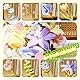 YYUENG TAK 500 Stück Pfeifenreiniger Blumen Set（6 Farben）,Pfeifenputzer zum Basteln Blumen,pipe cleaners flower,mit Anweisungen,pompons,20 Stück Blumendraht,2 verschiedene Blumen Staubblatt,Klebeband