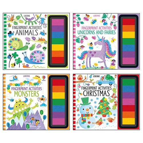 Fingerprint Activities Series 2 Collection 4 Books Set (Monsters ...