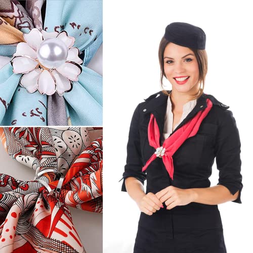 Sciarpa a Triplo Anello 6 Pezzi Fibbia per Sciarpa...