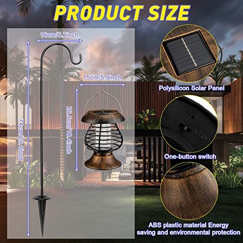 Qualirey MNA-QUALIREY-168 Solar Bug Zapper Outdoor Waterproof Mosquito Repellent Outdoor Solar Mosquito Zapper Plastic Ring Bug Lights Insect Mosquito Killer Lamp  thumb #1