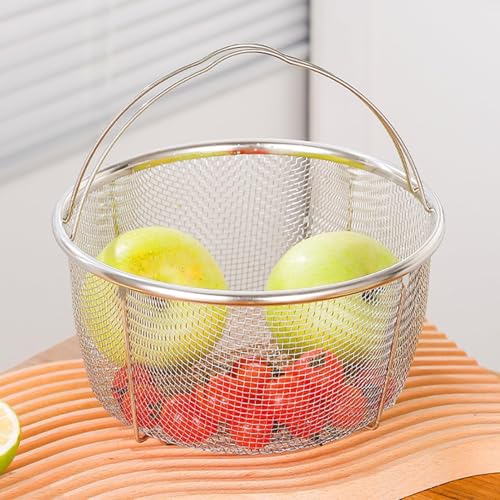 Miniatura 9 de Cesta Vaporera De Acero Inoxidable, Insertos Para Cocinar Al Vapor, Colador Y Filtro Para Ollas Y Freír