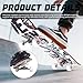 Professional Double Kick Skateboard, 31 inch Maple Deck, ABEC-9 Bearings, 95A PU Wheels, Custom Graphic Design (Bicycle, 31in)