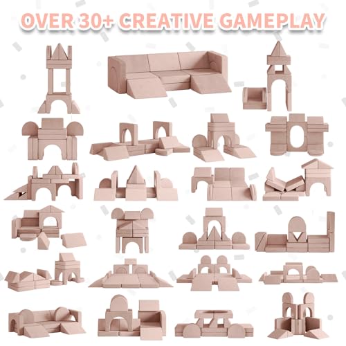 13pcsmodularkidsplaycouchkidscouchwithclimbingslope13in1toddlercouchforplayingcreativingsleepingindoorkidssofaforboysandgirlspink Urban Country Home Decor 13pcs modular kids play couch kids couch with climbing slope 13 in 1 toddler couch for playing creativing sleeping indoor kids sofa for boys and girls pink urban country home decor