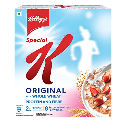 Image of Kellogg's Special K Original 290g with Whole Wheat | Only 2% Fat, Source of Protein & Fibre | Naturally Low Fat | Naturally Cholesterol Free | Ready To Eat Breakfast Cereal