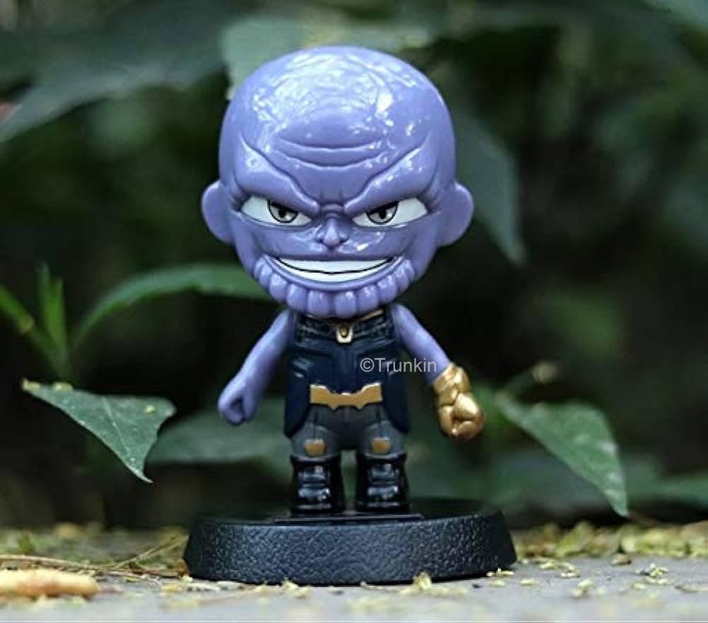 Trunkin Solar Thanos Bobblehead Action Figure Bobble Head car Accessory 3