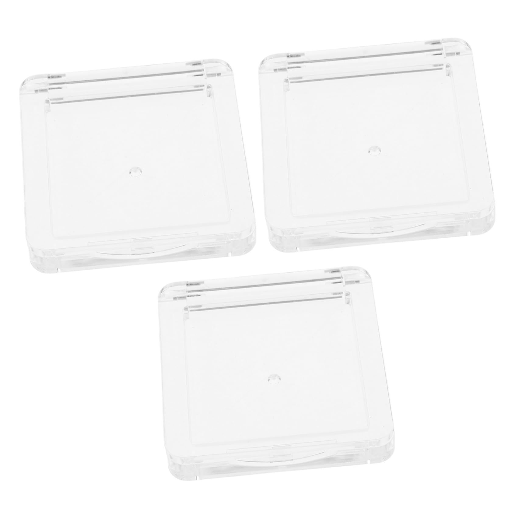 VINTORKY Transparent Square Highlighter and Blush Makeup Box Empty Cosmetic Palette Storage Case for Eyeshadow Pans Container for Powder Makeup