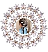 Petunny Pearl Flower Hair Clips - 30Pcs Small Pearl Hair Claw Clips,Mini Flower Hair Barrettes fo...