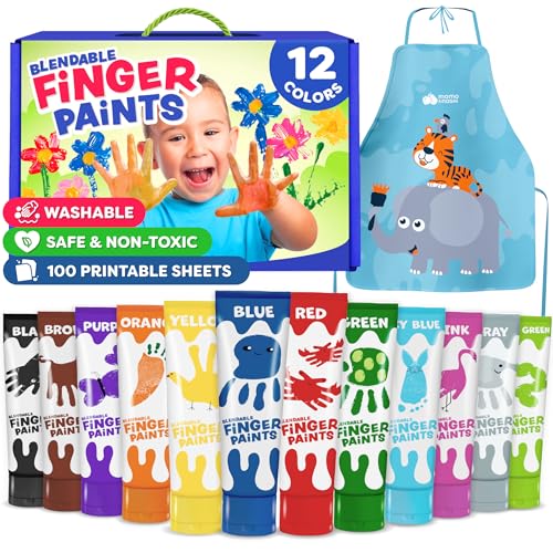 Washable Finger Paint for Toddlers - Non Toxic