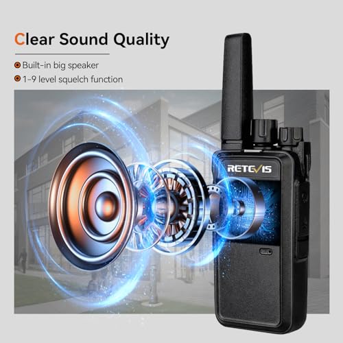 Image of Retevis RT68 Walkie Talkies Long Range Rechargeable (10 Pack) with Charger
