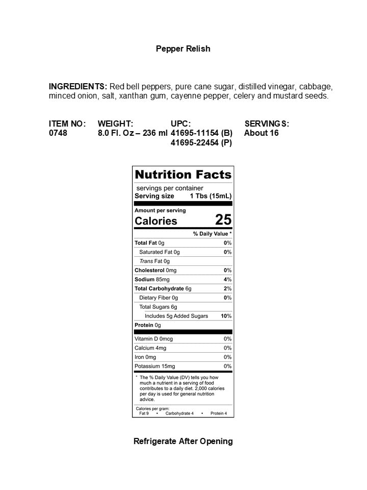 Miniatura 2 de Braswell's Pimienta Relish