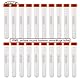 Zentrifugenröhrchen 20 Pcs 15ml Reagenzgläser Kunststoff Zentrifugenröhrchen orange mit Schraubverschluss Abgestuften Probenbehälter Probenröhrchen für Labor Chemie Experimente