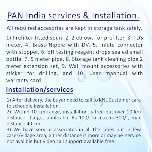 Image of KNL PRO NF80 AR, SS 304 UV, Nanofiltration + pH regulator, for raw water TDS 750-1400 ppm, Reduces TDS (80-90)%, Nano water purifier, no TDS adjuster, 10 ltr storage + TDS meter