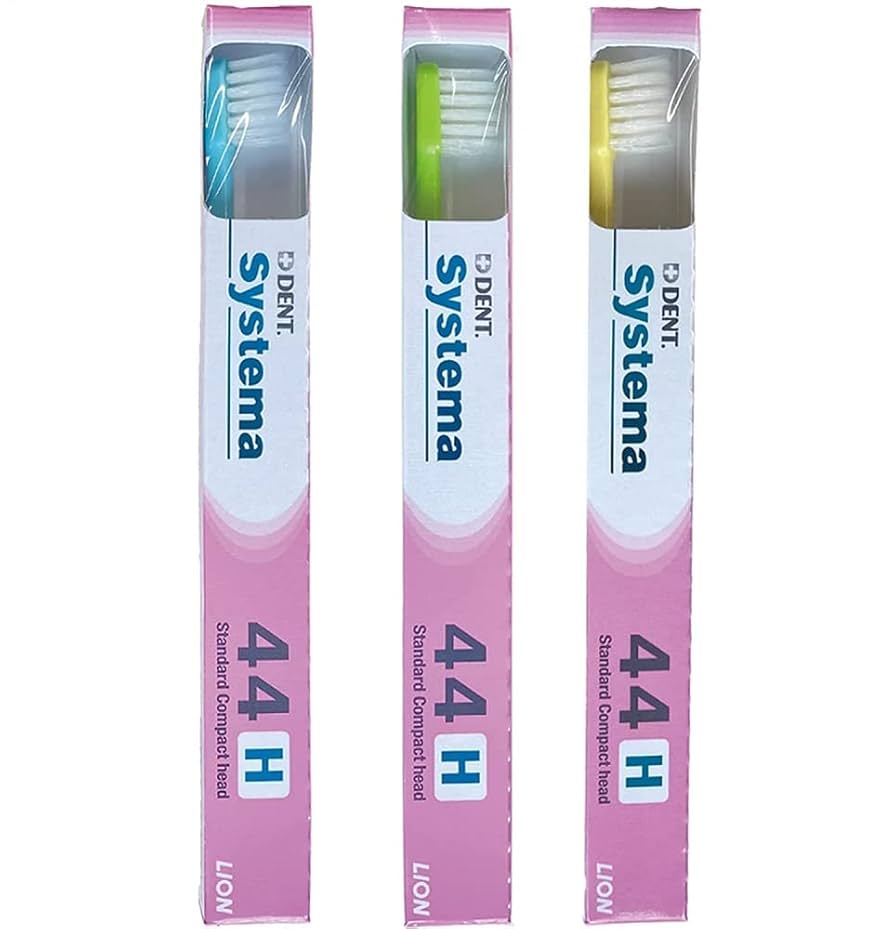 LION Dent.EX Systema 44H 30本 歯ブラシ システマ Amazon.co.jp: LION LION DENT.EX SYSTEMA 44H (Set of 3