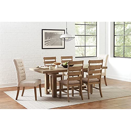 Douglas Tufted Back Dining Chairs Vineyard Oak (Set Of 2)