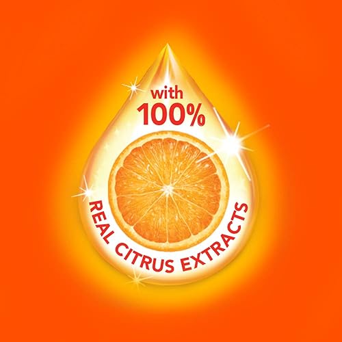 Vista 45 de Ajax Jabón ultra líquido para platos con aroma a naranja, triple acción, sin desorden, tapa fácil de volver, botella de 52 onzas líquidas