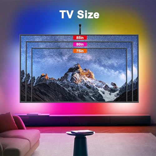 Tira LED con Cámara para TV 75-85 Pulgadas 16ft Multicolor miniatura 2