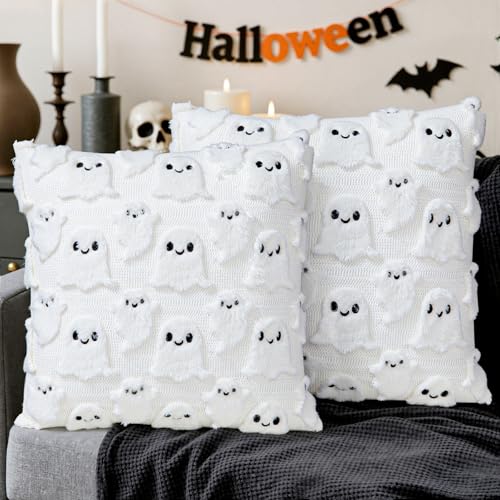 Good Quality, Polyester,Soft plush fabric with natural solid color.skin-friendly, no fading or abrasion. Size & Package Includes: 18x18 inch, Set of 2 pillow covers, PILLOW COVERS ONLY, NO PILLOW CORE.NOTE: Due to hand-made and sewing, please allow a...