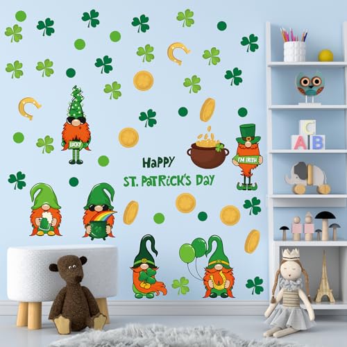 Vinilos decorativos St. Patrick's Day con duende y trébol miniatura 5