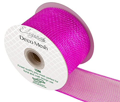 Eleganza DECO Mesh 63mm x 10m No.01, Pink, Fuchsia, 10.5 x 10.5 x 6.5 cm
