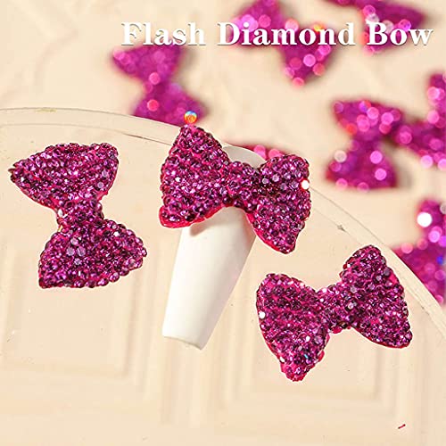 Nagel-Edelsteine für Nagelkunst, Nagel-Edelsteine, 3D-Schleife, Nagelschmuck, Schleifen-Design, Strass, Legierung… – Bild 3