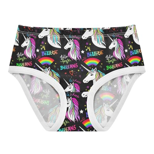 White Unicorn Rainbow Toddler Girls's Underwear 2T 202c1870