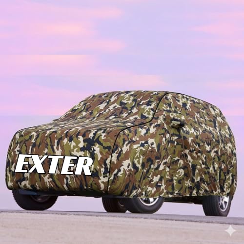 Image of Kayme UltraShield All Weather Premium exter Car Cover 6-Layer Waterproof Fabric, UV & Heat Reflective - Rain, Sun & Dust & Bird‐Dropping Resistant, Indoor /Outdoor Full Body Protection - Jungle