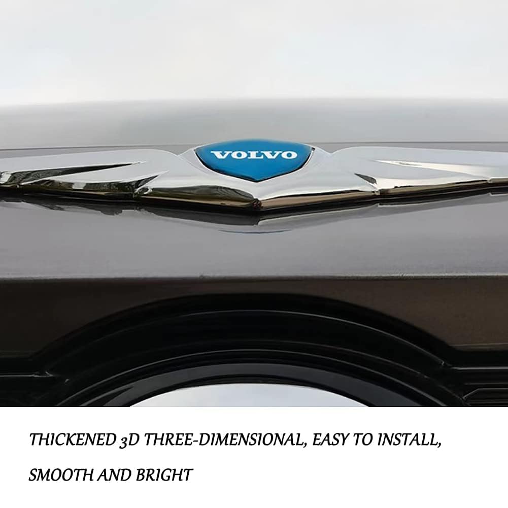 Produktbild von Volvo Xc60 GWWXM Auto Emblem Aufkleber Für 2022 2023 2024,Front Grille Kühlergrill Logo Abzeichen Badge Abziehbilder Schwarz 3D ABS Metall Auto Styling Tuning Dekoration Zubehör,with Camera 3d Zubehör