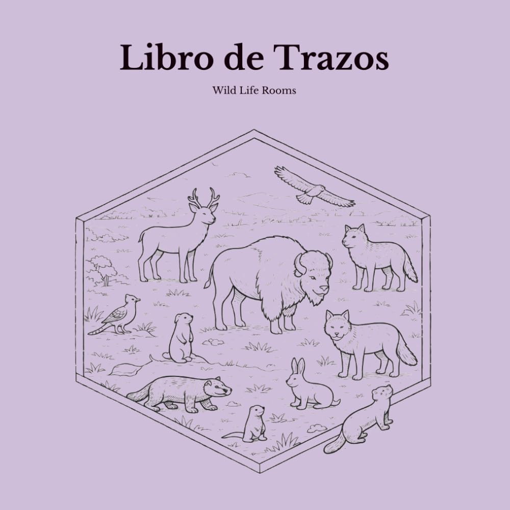 Libro de Trazos Para Adultos: Edición Vida Salvaje