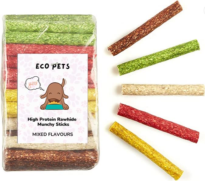 Image of 3.5 KG Chew Sticks Food for Small - Adult Dog Chew Stick Munchy Stick Real All Mix Flavour Dogs Snacks, Dog Treats for Puppy, High Protein Meat Dental Dog- Training Chew