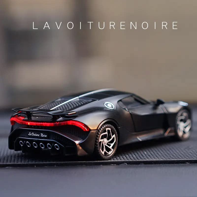 Image of Alloy Car Model Diecasts Metal Toy with Sound /Light /Pull-Back Off-Road Vehicles Car Model Collection Kids Toys Gift Multicolor Pack of 1 (1:32 LA Voiture Noire)