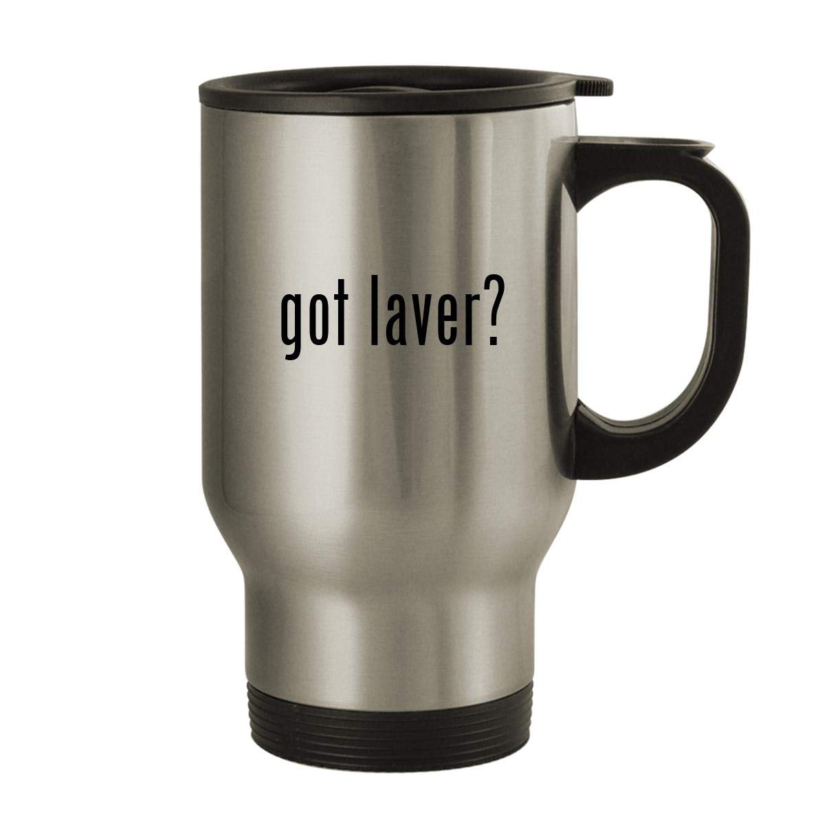 got laver? - Stainless Steel 14oz Travel Mug, Silver