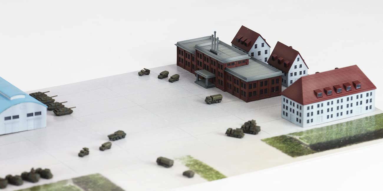 Pit Road SPS17 1/700 SPS Series Ground Self-Defense Force Base 1 Base Paper Base (7.1 x 11.0 inches (180 x 280 mm), 2 Pieces) Plastic Model