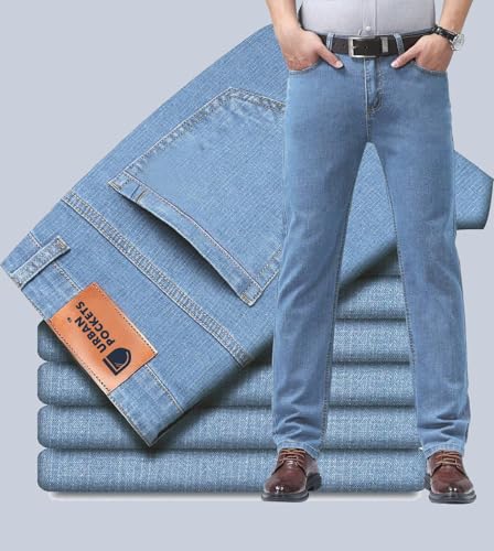 Image of URBAN POCKETS Jeans for Men | Denim Pants with Straight Fit & Formal Look (Regular-U08-U09)