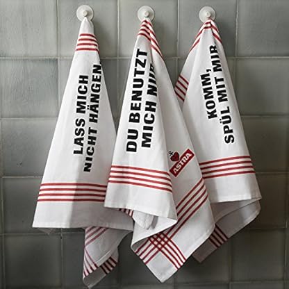 ASTRA Geschirrtücher 3er Set, Küchentücher als Geschenkidee für Männer & Frauen, Küchenhelfer mit witzigen Sprüchen für St. Pauli Fans aus 100% Baumwolle, 70 x 50 cm – Bild 8