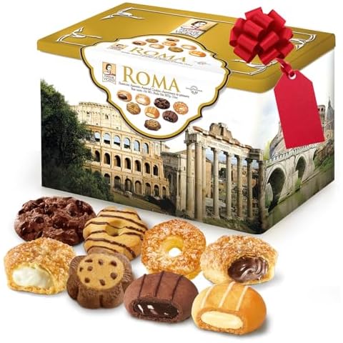 Vicenzi Roma Gift Tin - Italian Cookies & Pastries Cover