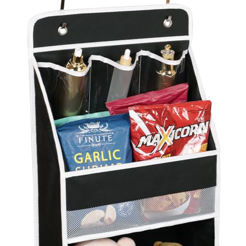image for Univivi 6-Shelf Over Door Hanging Organizer Fabric Baby Door Storage w