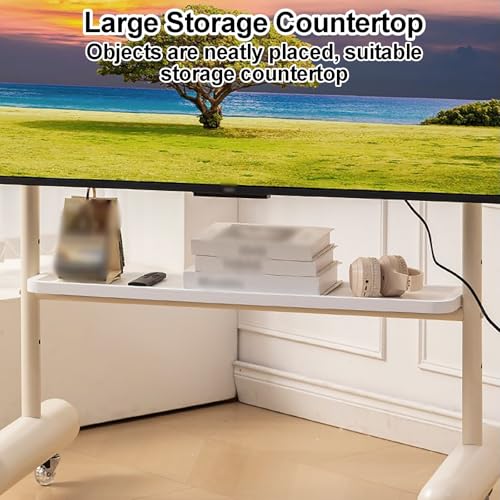 Soporte móvil para TV con ruedas, 100 cm, negro miniatura 5