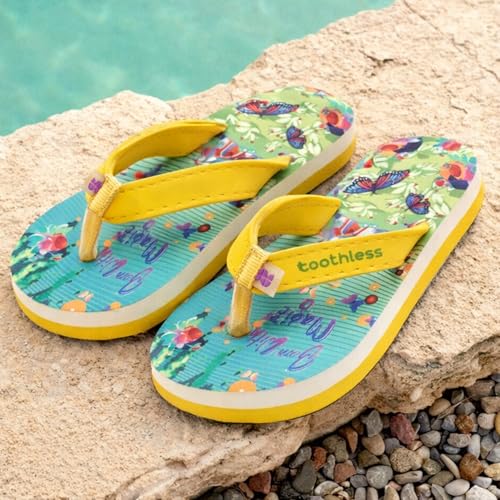 Image of toothless Kids Printed Flip Flop | Soft EVA Sole | Anti-Slip | Comfortable Wear | Lightweight | Durable | Summer Footwear for Boys & Girls | Casual Slippers