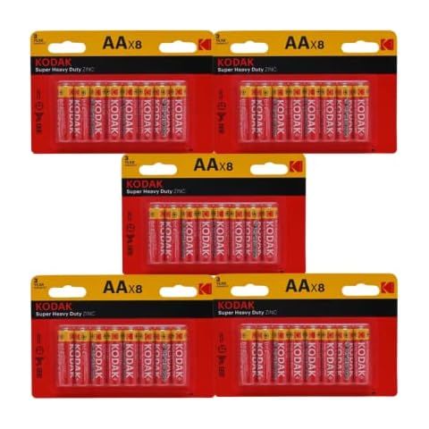 AA Batteries Pack of 40 SUPER HEAVY DUTY AA Batteries |Superb operating time 1.5V R6P Cover