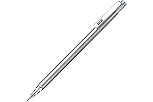 Zebra Mini 0.5mm Silver Mechanical Pencil with Radiant Silver Body (TS-3)