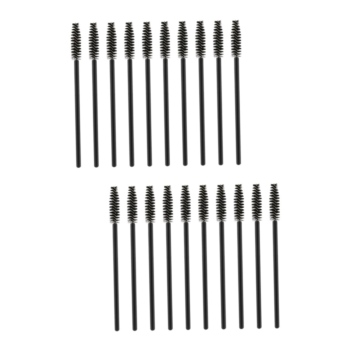 Didiseaon 2sets Eyelash Makeup Brush Disposable Lash Curler Comb for Routine 100pcs*2