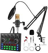 Kit De Accesorios Para Micrófono De Transmisión F998 BM800 | Tarjeta De Sonido Portátil, Efectos De Sonido, Conexión Bluetooth