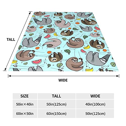 Sloth Blanket For Kids Boys Girls Baby Teen Sloth Gift, Super Soft Warm Blanket Lightweight Kids Throw Blanket Sloth Decor For Bedding Couch Sofa #TOP3