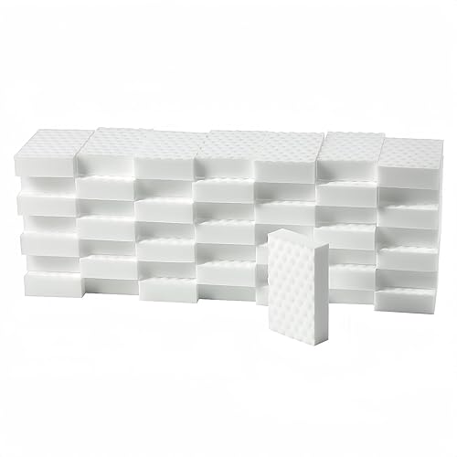 50 esponjas mágicas, limpiador de espuma de melamina de densidad 2X para bañera, piso, zócalo, baño, pared, cocina, muebles (50 unidades (2 disponible en Yaxa Costa Rica