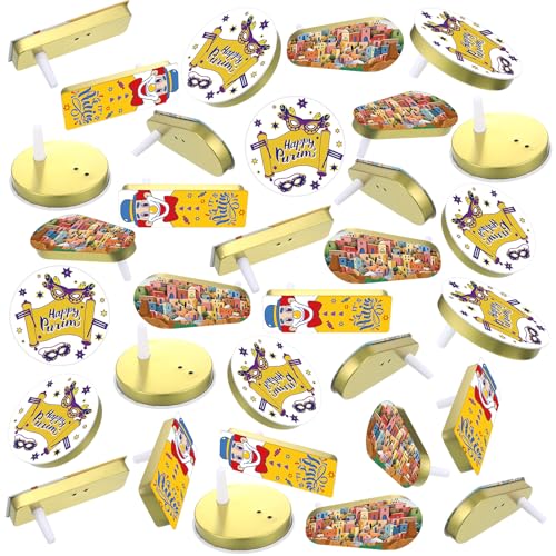 PullCrease 144 Pack Noise Makers Bulk Traditional Purim Gragger Assorted Shapes Metal Noisemaker for Purim Toy