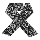 minkissy Kochkrawatte Herren Brotbindeschal Polyester Atmungsaktiv Schweißtuch Halstuch Für Küche Restaurant Kochtraining