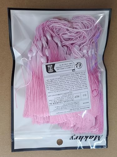 50PCS Mini Silk Tassel for Craft DIY Bookmark Cute Jewellery Making Beaded, Girl Earring, Keyring, Graduation, Small Key - Image 2