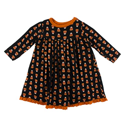 Halloween Long Sleeve Swing Dress for Girls, Long Sleeves Super Soft Baby and Kid Clothes, Festive Dress for Fall
